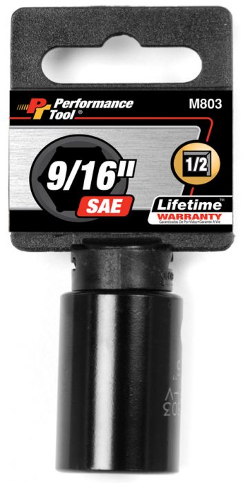 Performance Tool 1//2 IN DR IMPACT SOCKET 20MM M830